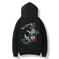 KH9010 Blue Phoenix Embroidery Hoodie Niepce