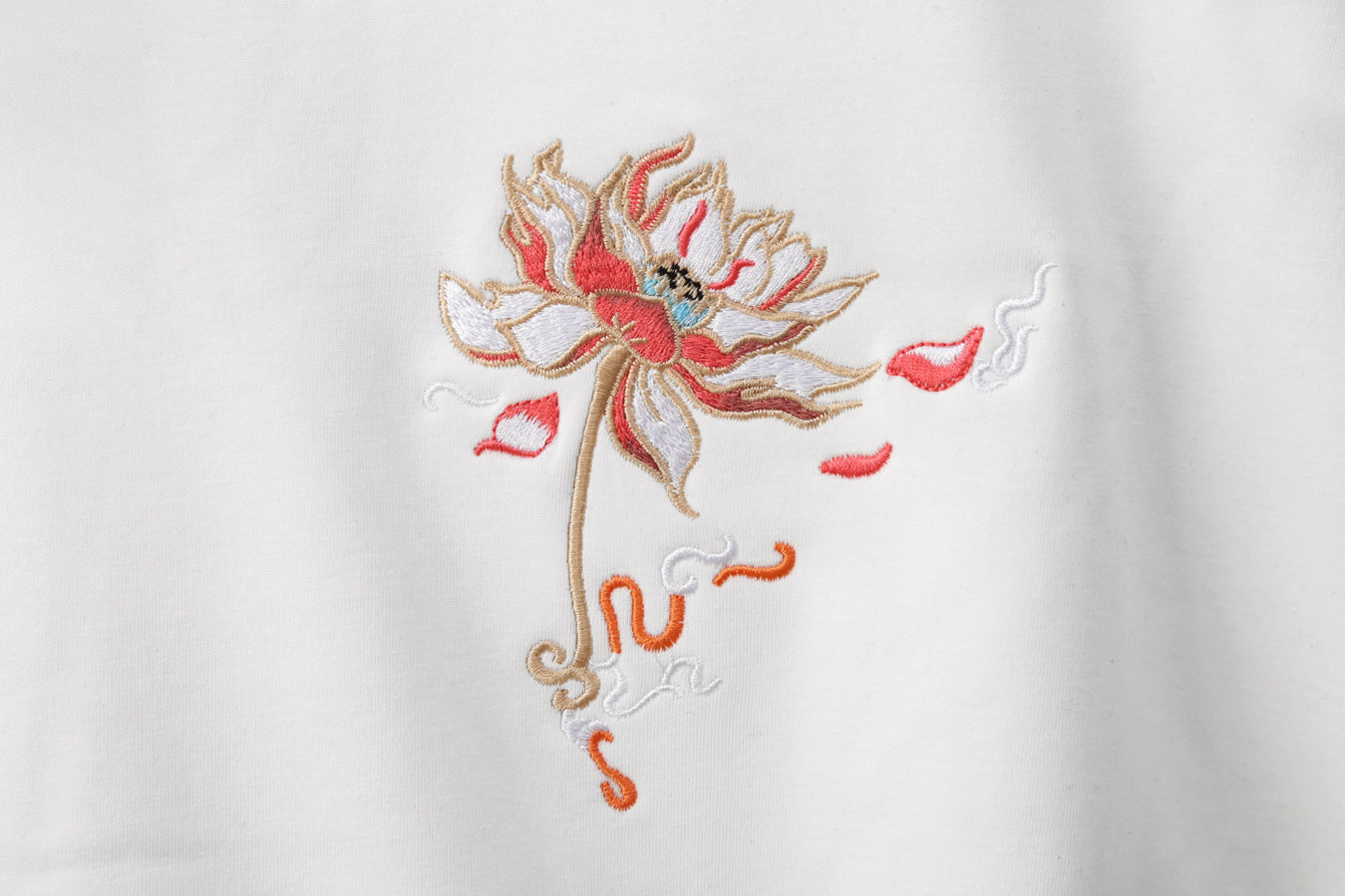 KH9010 Blue Phoenix Embroidery Hoodie Niepce