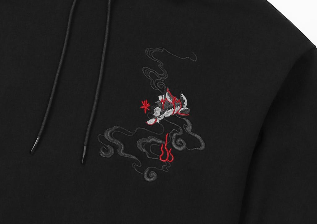 KH9011 Striking Phoenix Embroidery Hoodie Niepce