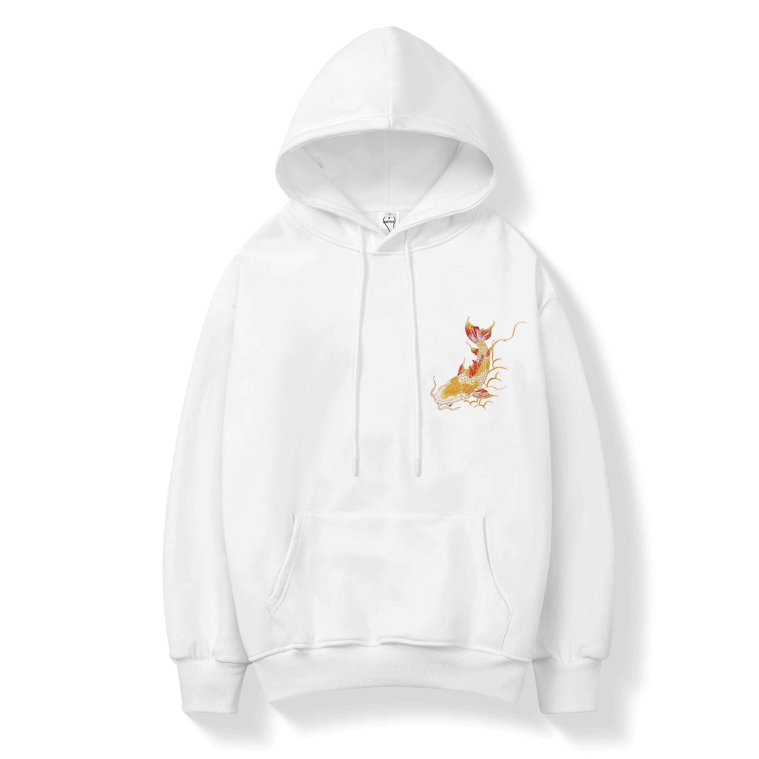 KH9013 Golden Koi Fish Embroidery Hoodie Niepce