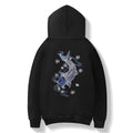 KH9015 Blue Koi Embroidery Hoodie Niepce