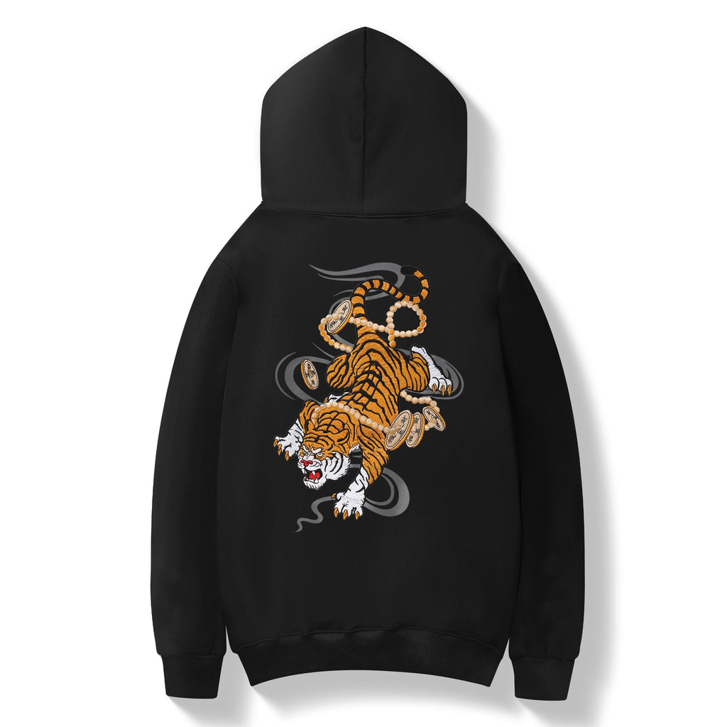 KH9017 Rich Tiger Embroidery Hoodie Niepce
