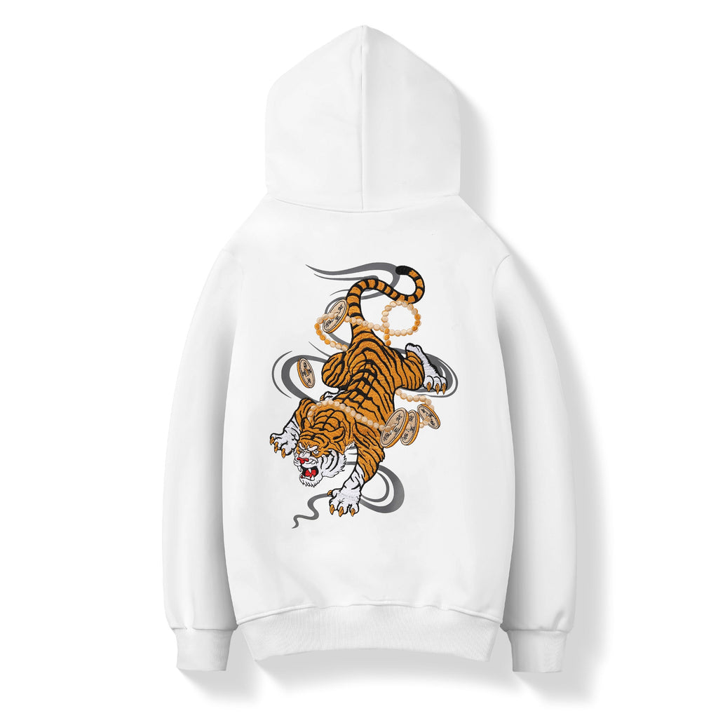 KH9017 Rich Tiger Embroidery Hoodie Niepce