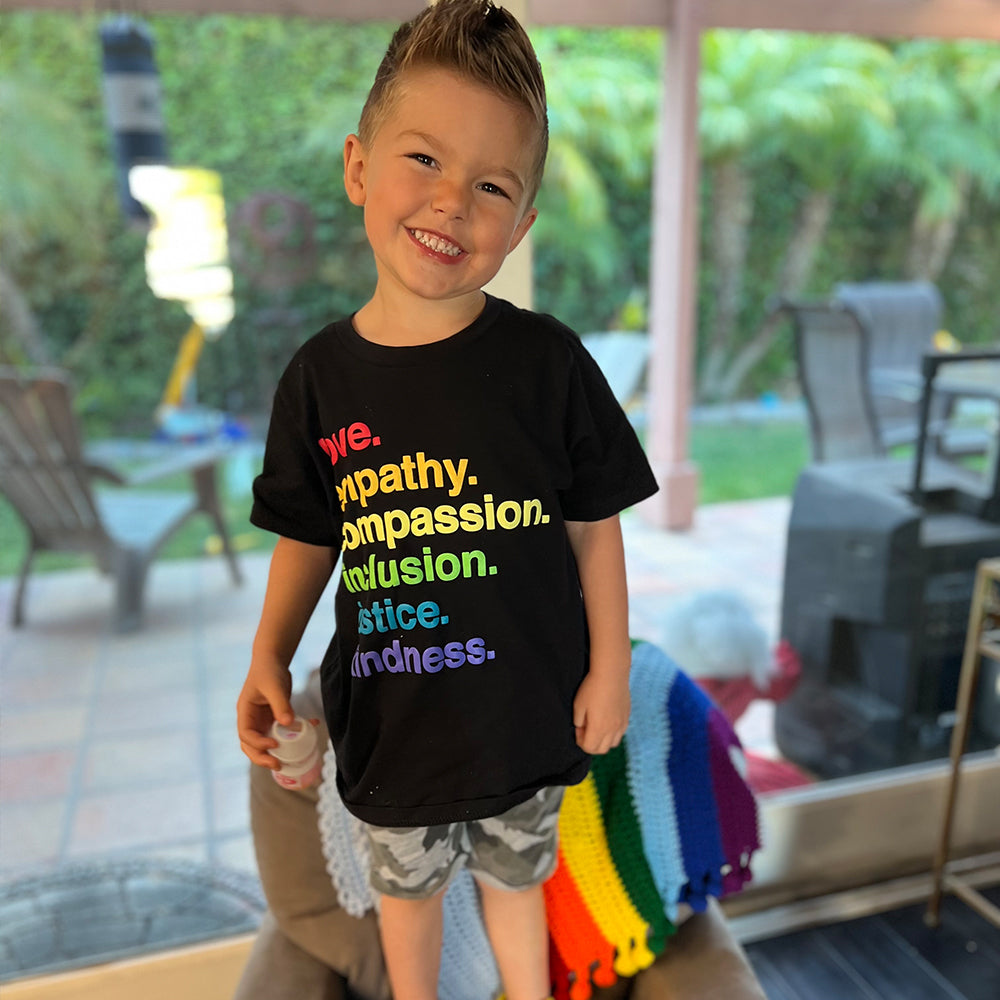 'Kindness Is' Pride Kids Tee Kind Cotton