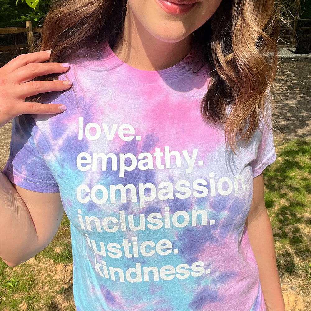 'Kindness is' Tie Dye Classic Tee Kind Cotton