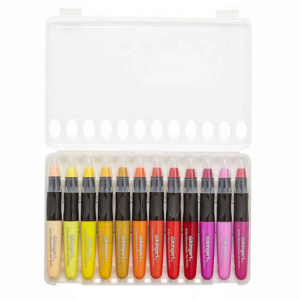 Gel Stick Crayons 48 Colors KINGART
