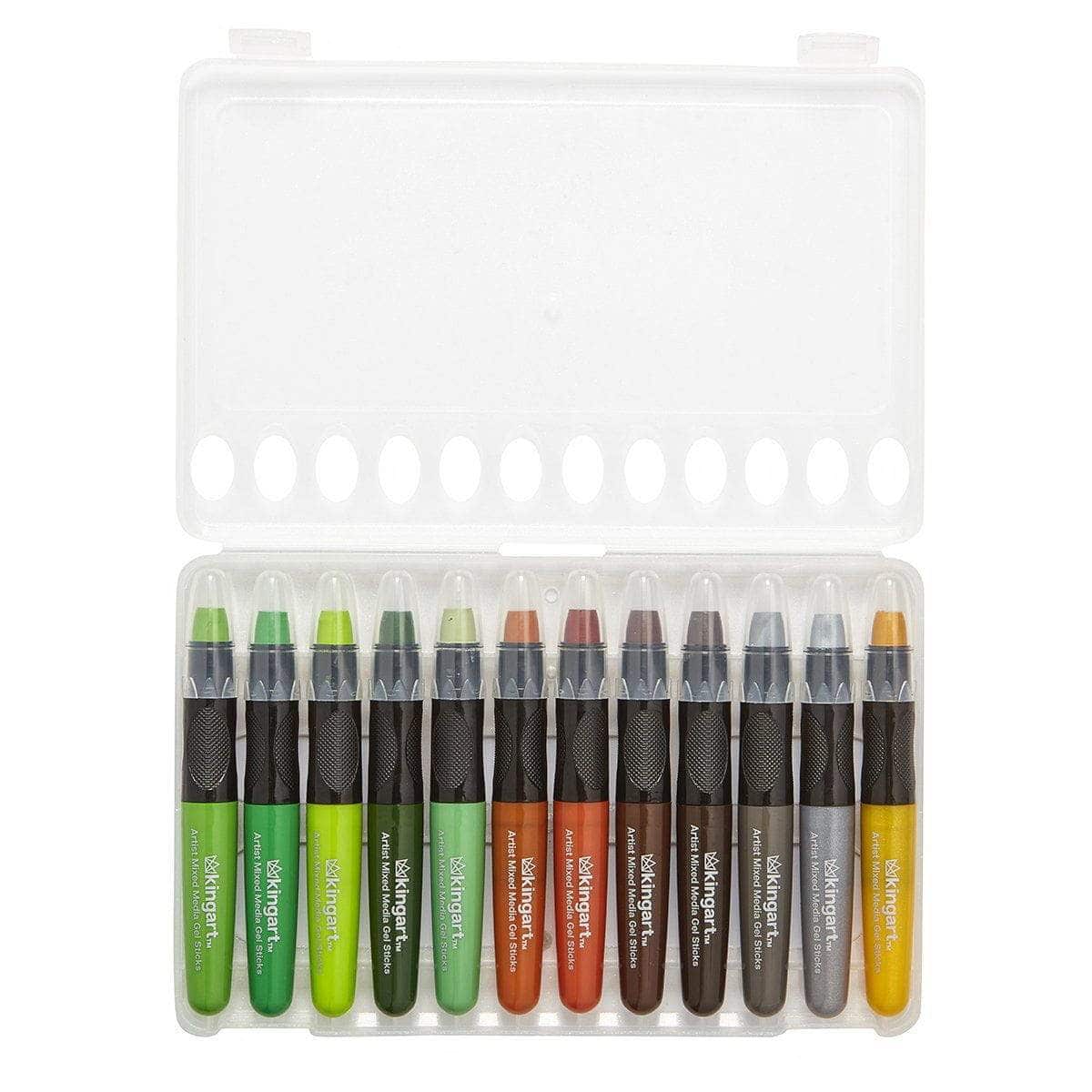 Gel Stick Crayons 48 Colors KINGART