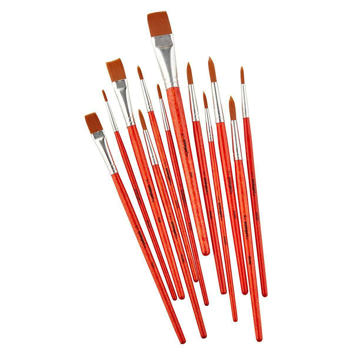 Studio Golden Nylon Brush Set - 12 Pieces KINGART