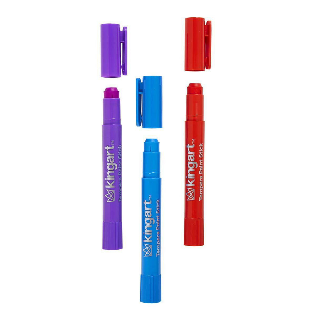 Tempera Paint Thin Sticks, 24 Colors KINGART