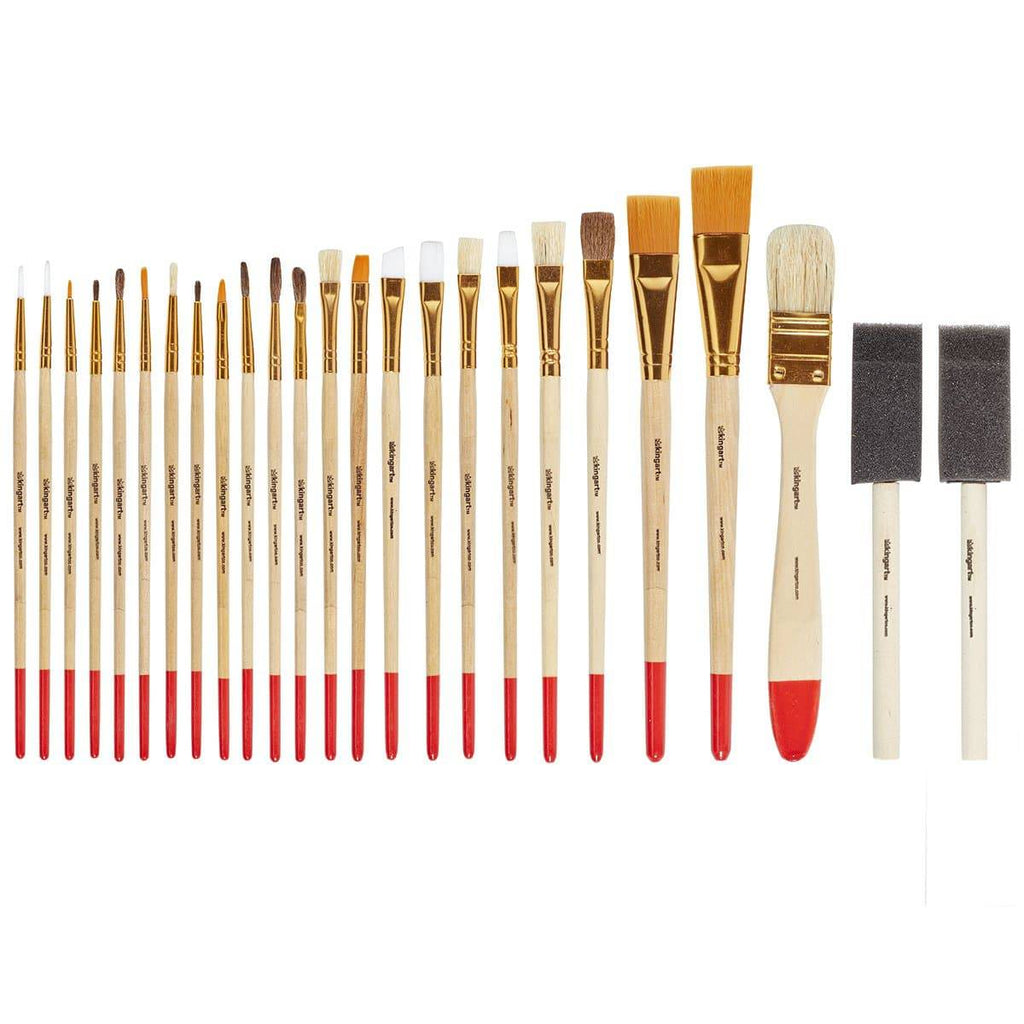 Studio Brush Set Multi-Purpose - 25 Pieces KINGART