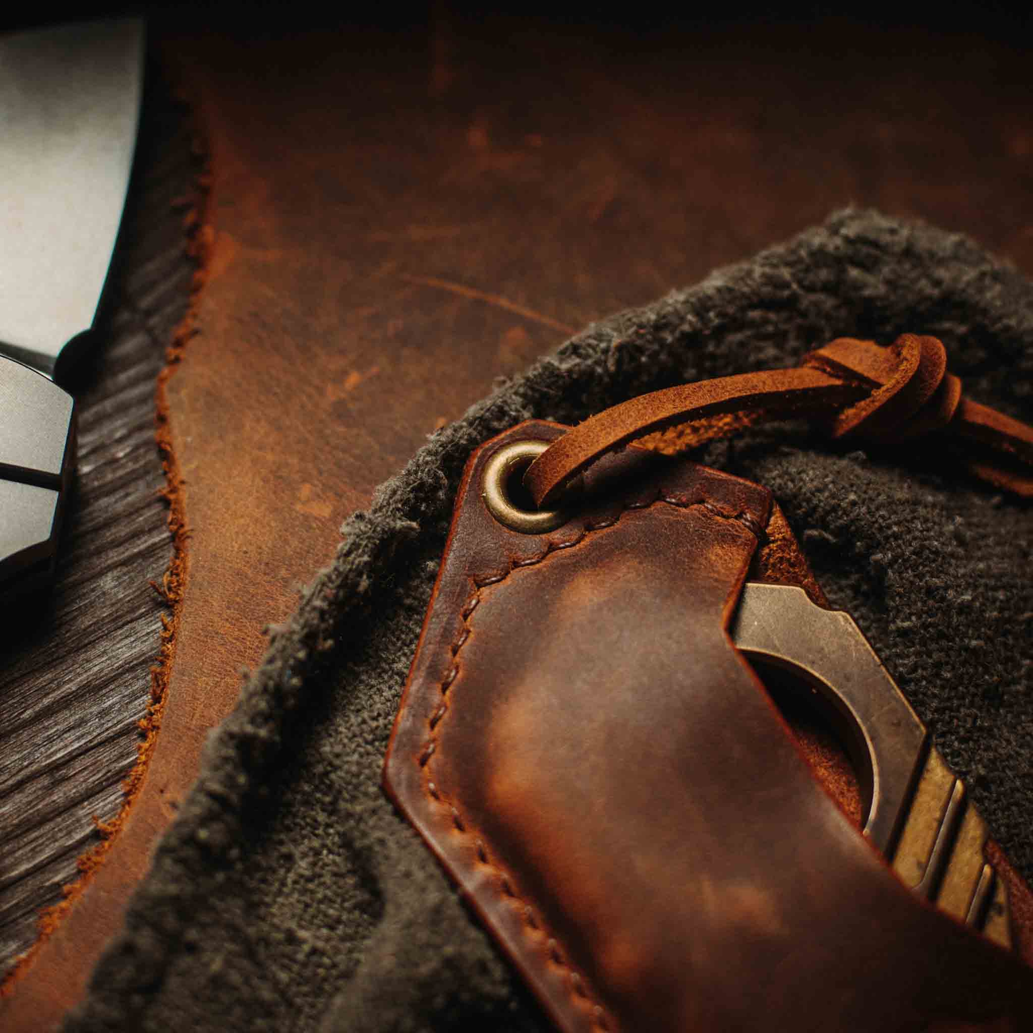 Pharaoh Bottle Opener Holder - King’s Pocket | Leather Case | Pharaoh Accessory Pirate Goods