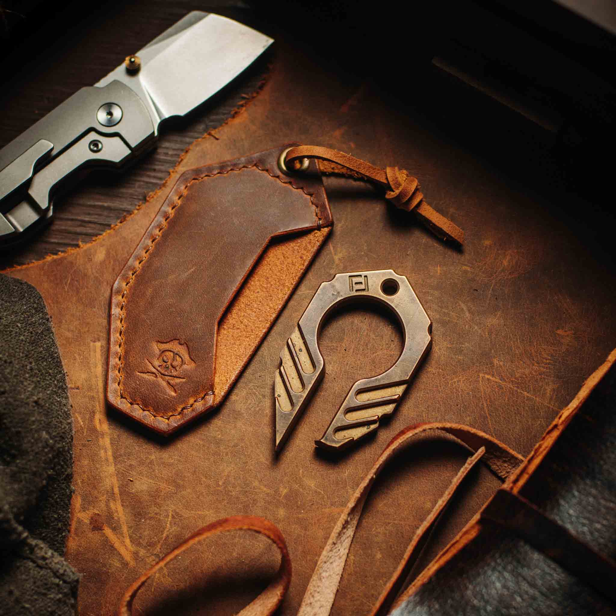 Pharaoh Bottle Opener Holder - King’s Pocket | Leather Case | Pharaoh Accessory Pirate Goods