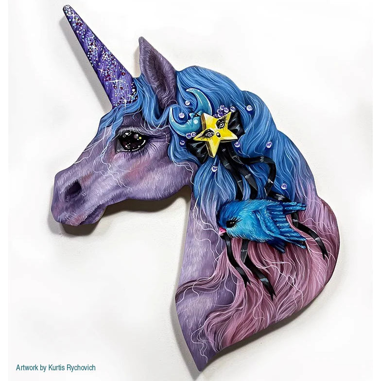 Trekell Unicorn Panel - Wooden Painting Canvas Trekell Art Supplies