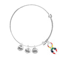 Large Autism Awareness Ribbon Retractable Charm Bracelets The Awareness Company