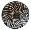 Large Black White Woven African Basket Reflektion Design