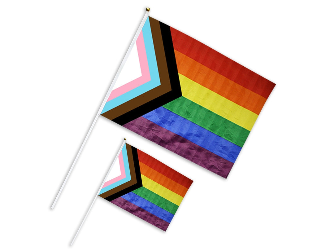 Large Daniel Quasar Flags on a Stick The Awareness Company