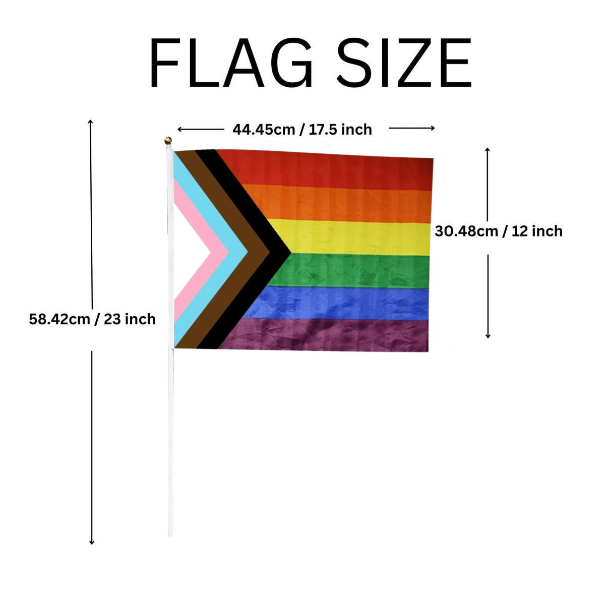 Large Daniel Quasar Flags on a Stick The Awareness Company