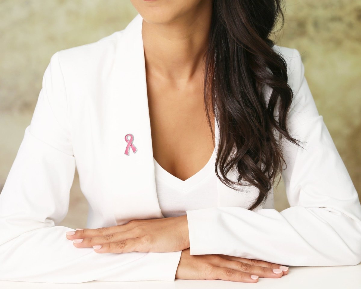 Large Flat Pink Ribbon Pins The Awareness Company