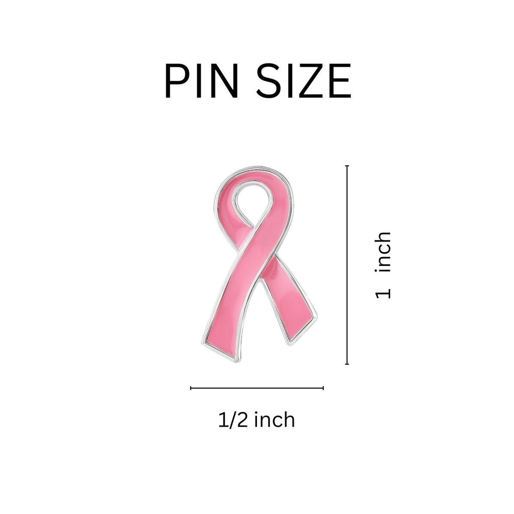 Large Flat Pink Ribbon Pins The Awareness Company