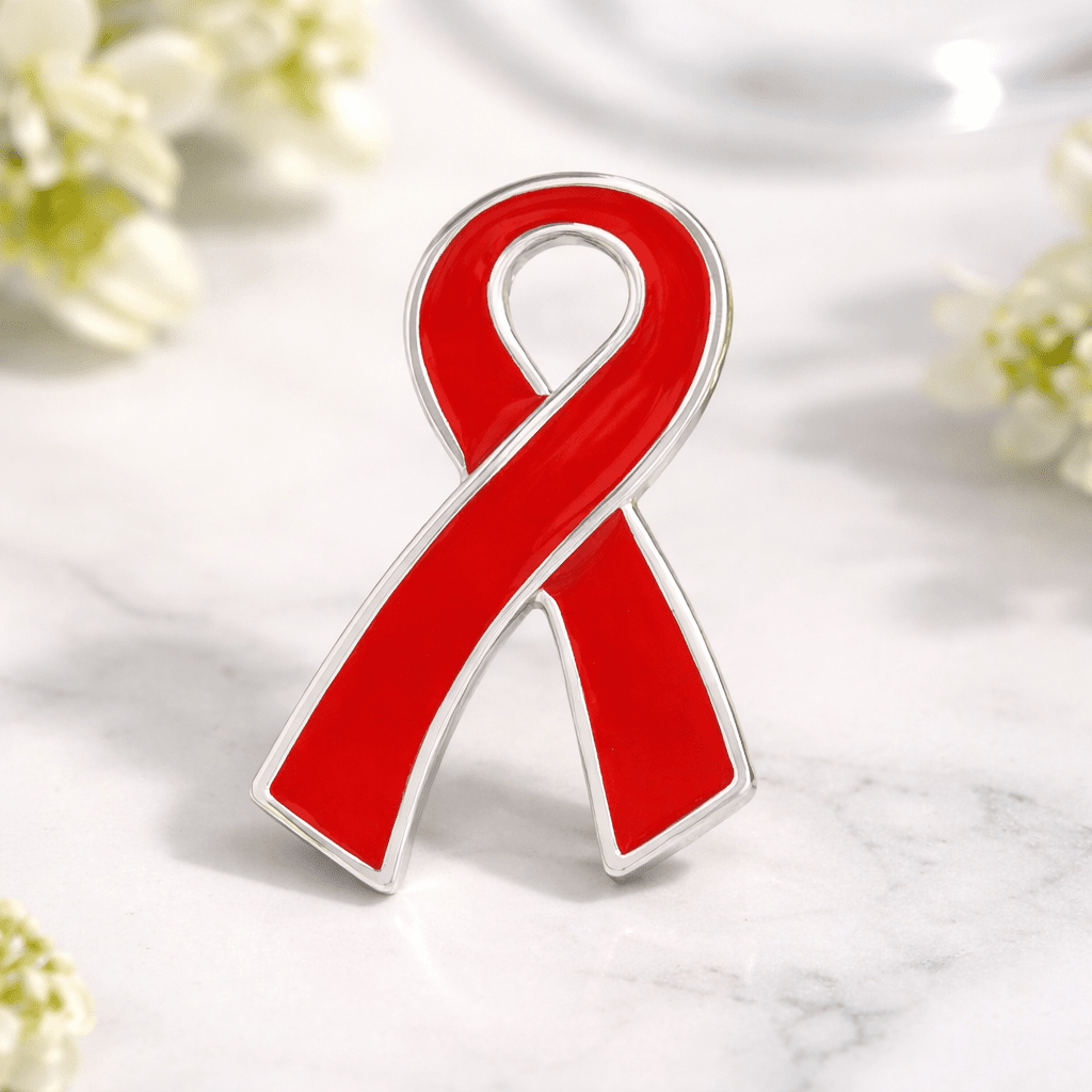 Large Flat Red Ribbon Pins The Awareness Company