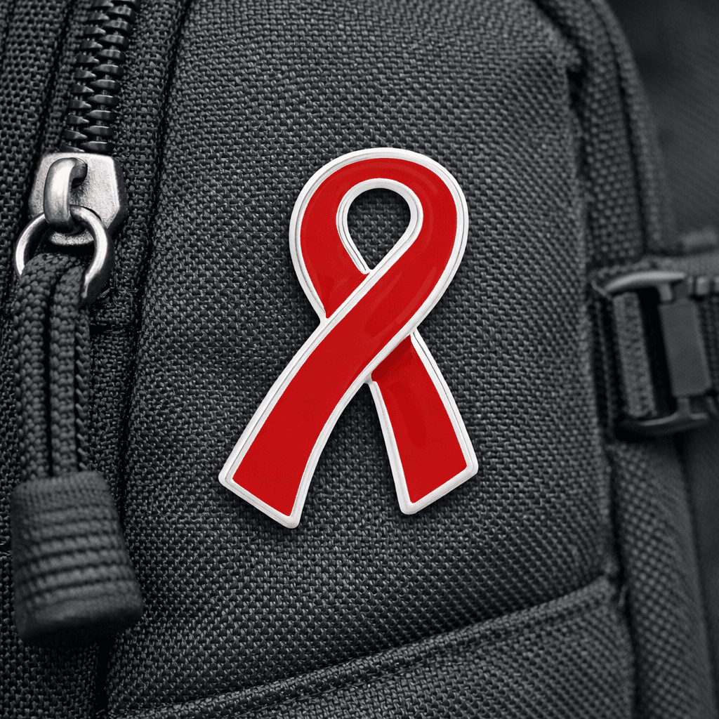 Large Flat Red Ribbon Pins The Awareness Company