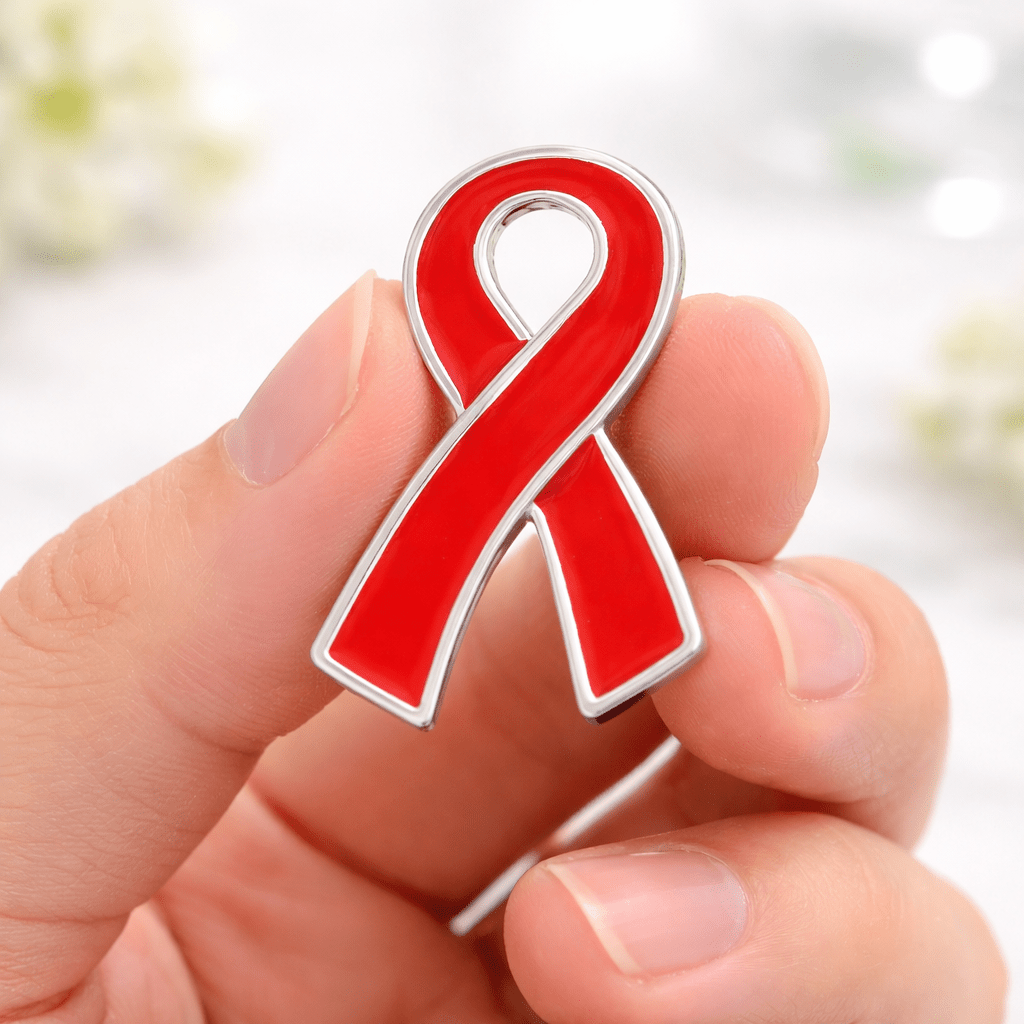 Large Flat Red Ribbon Pins The Awareness Company
