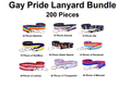 Large Gay Pride Lanyard Bundle (200 Pieces) The Awareness Company