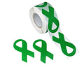 Large Green Ribbon Stickers (250 per Roll) The Awareness Company