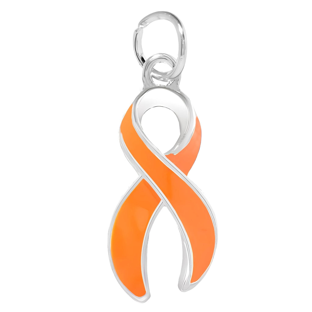 Large Orange Ribbon Charms The Awareness Company