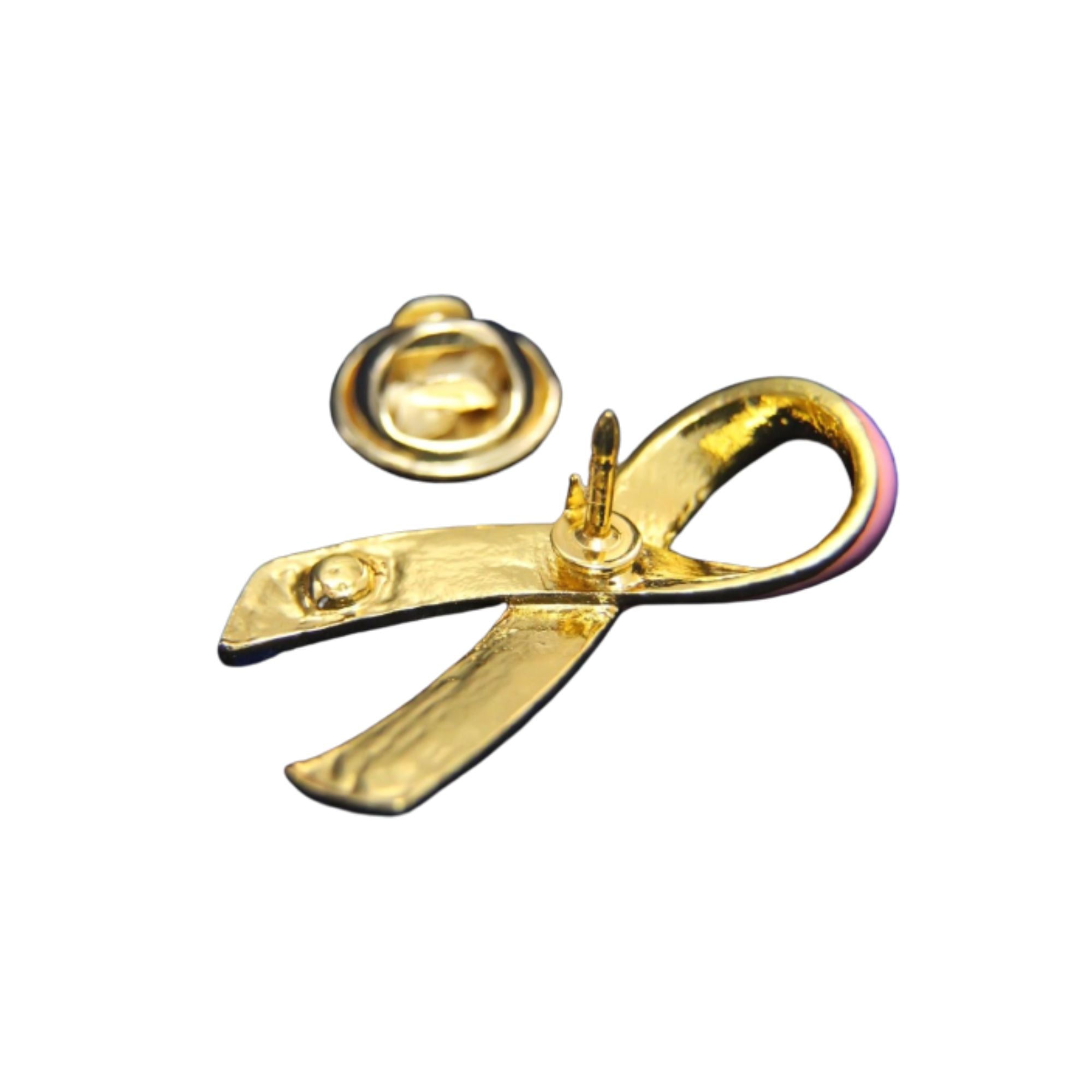 Large Pink Ribbon Pins with Crystals The Awareness Company