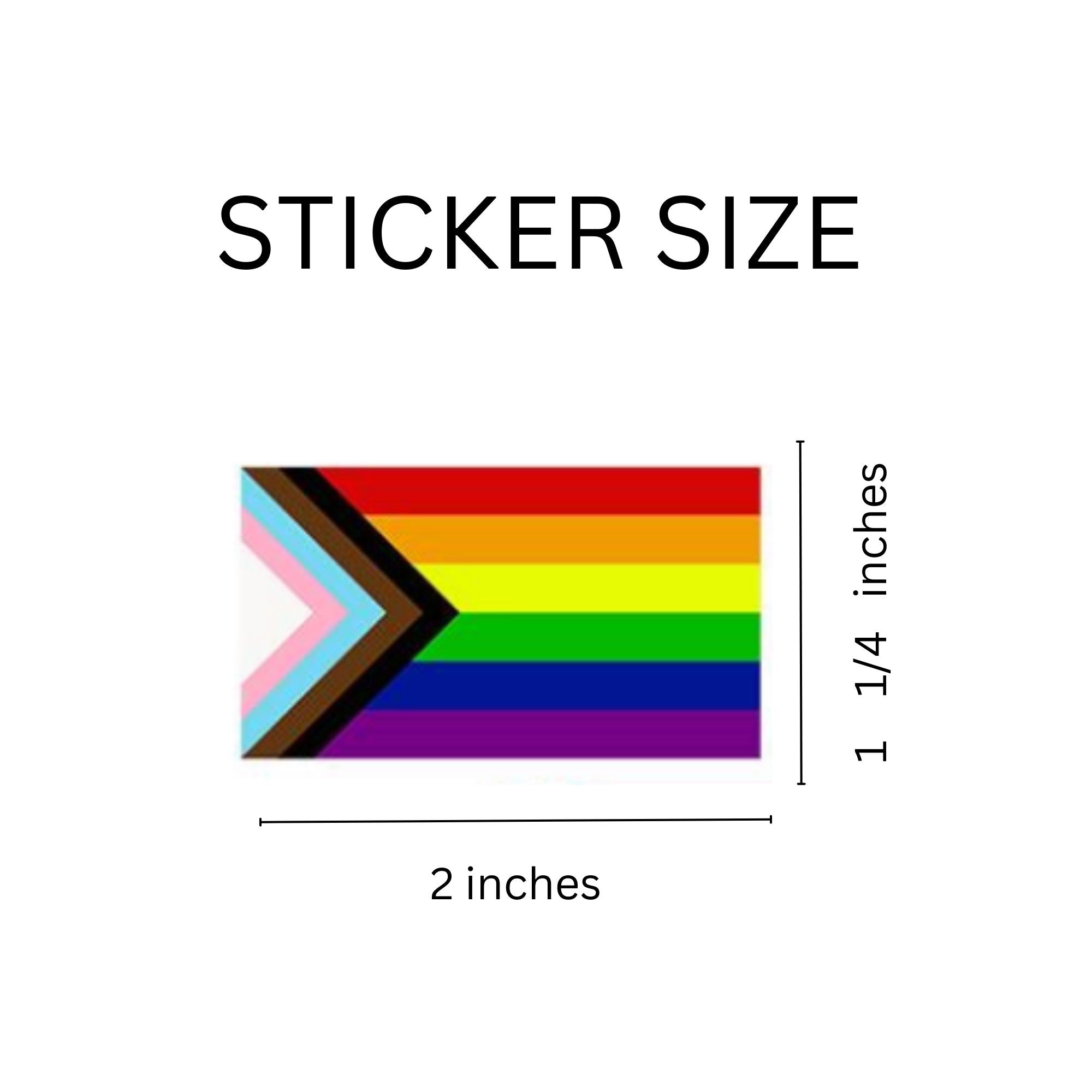 Large Rectangle Daniel Quasar Flag Stickers (250 per Roll) The Awareness Company