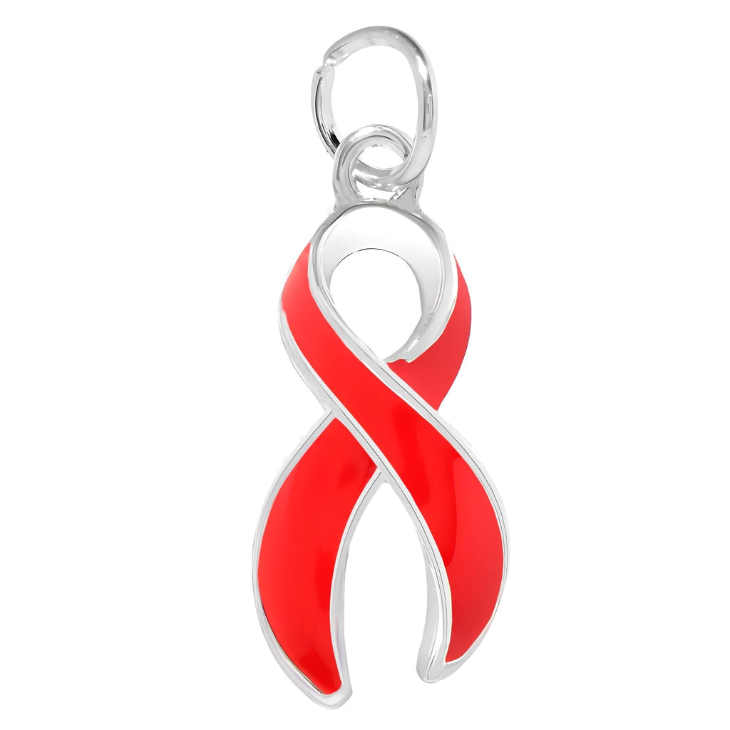 Large Red Ribbon Charms The Awareness Company