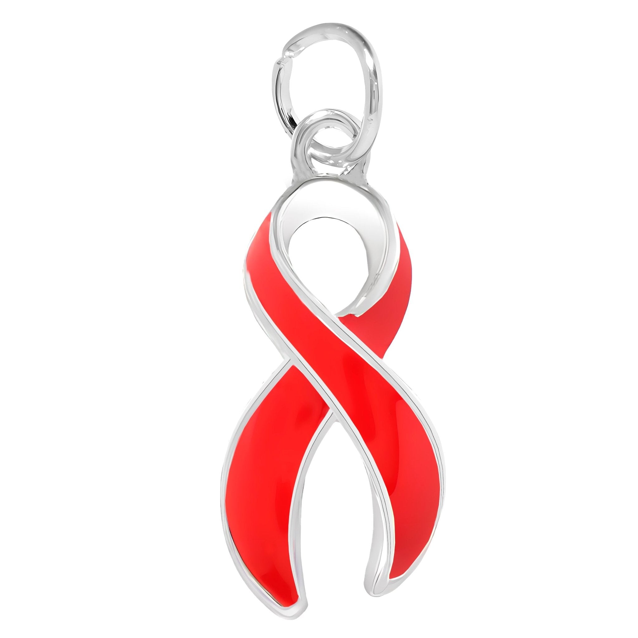 Large Red Ribbon Charms The Awareness Company