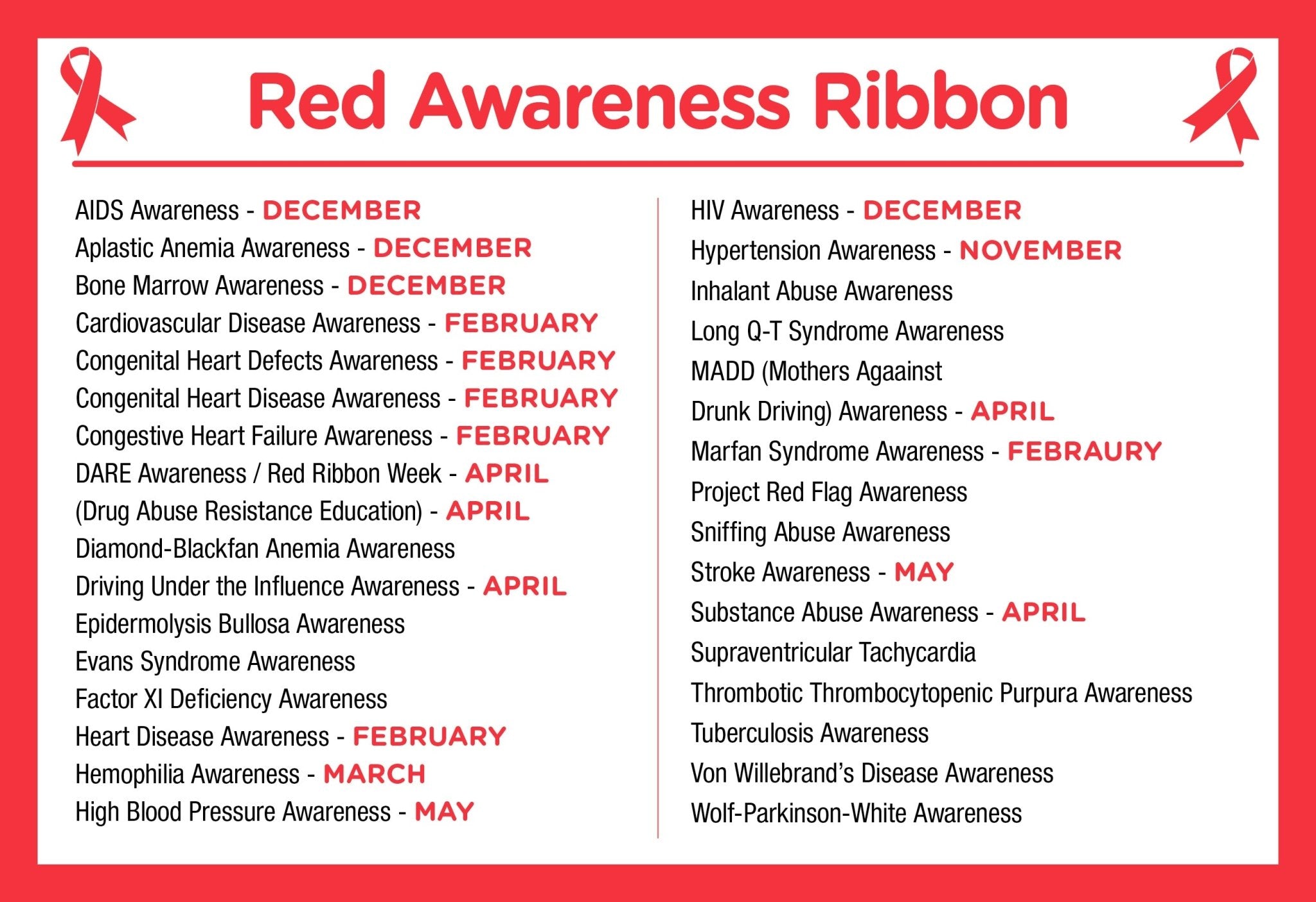 Large Red Ribbon Charms The Awareness Company