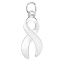 Large White Ribbon Awareness Charms The Awareness Company