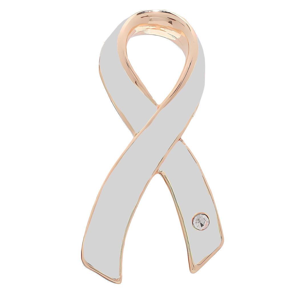 Bulk Pack Large White Ribbon Awareness Pins The Awareness Company