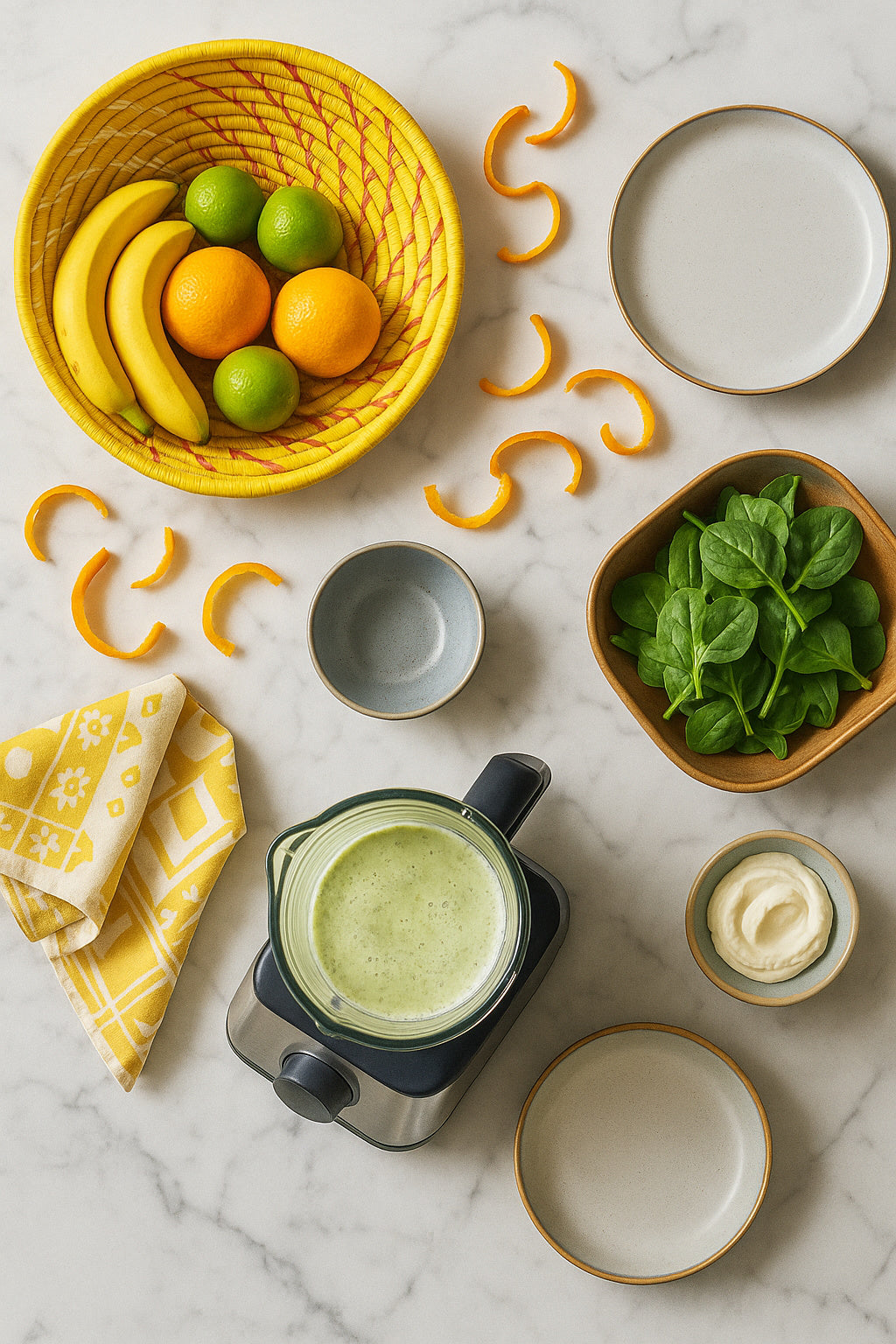 Large Yellow Woven African Basket Reflektion Design