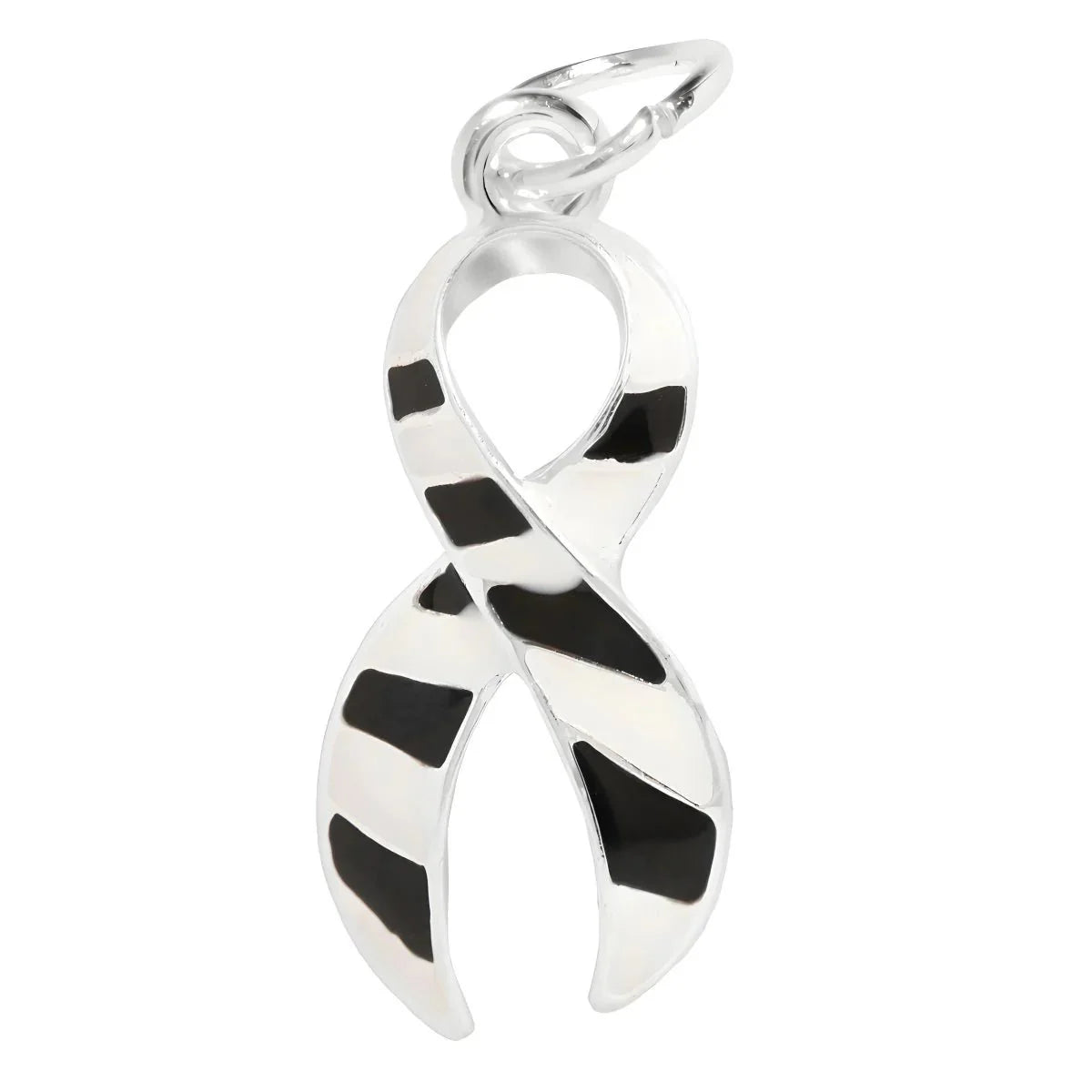 Large Zebra Print Ribbon Charms The Awareness Company