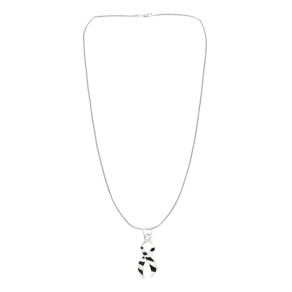 Large Zebra Print Ribbon Necklaces The Awareness Company