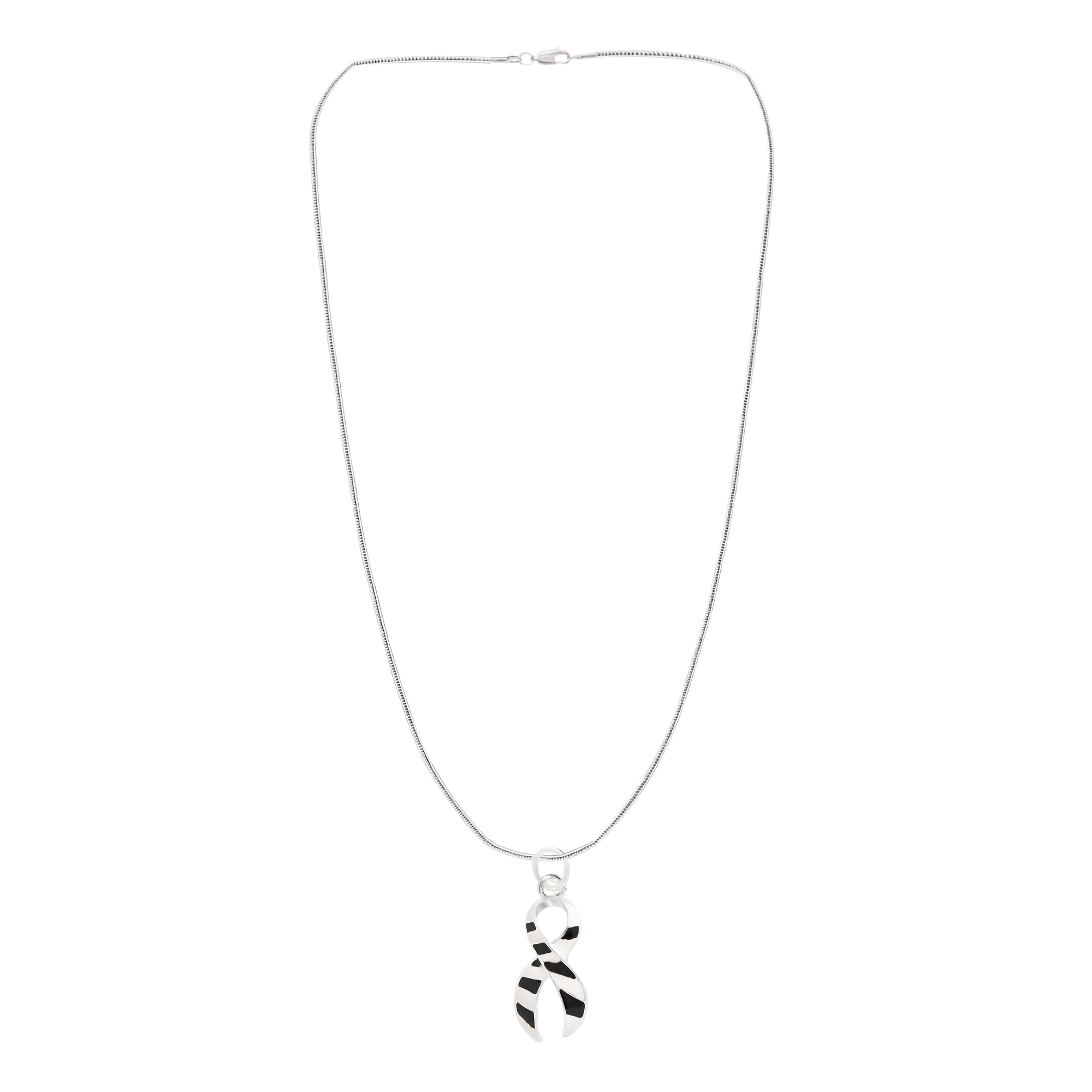 Large Zebra Print Ribbon Necklaces The Awareness Company