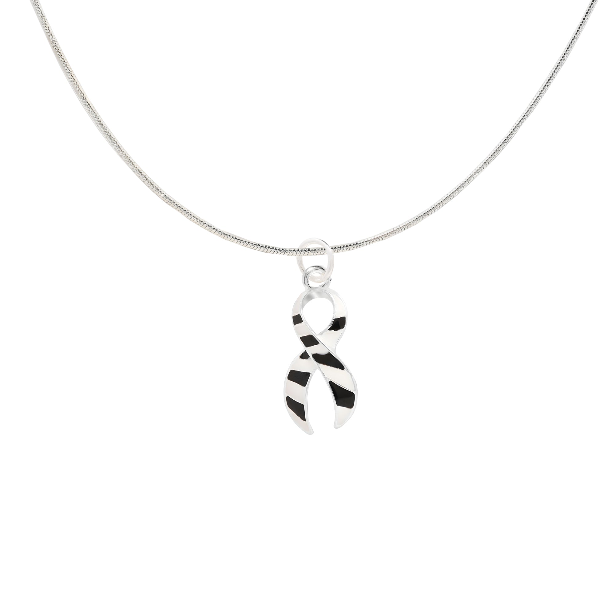 Large Zebra Print Ribbon Necklaces The Awareness Company