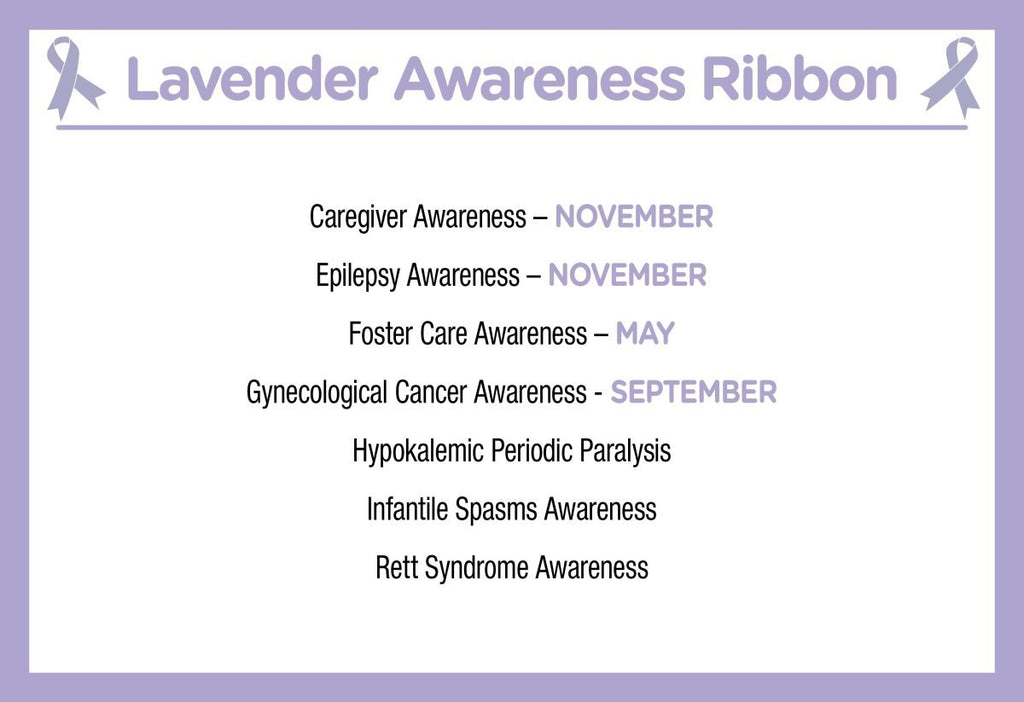 Lavender Silicone Bracelets The Awareness Company