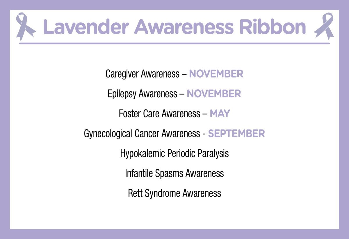 Lavender Silicone Bracelets The Awareness Company