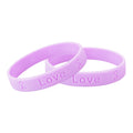Lavender Silicone Bracelets The Awareness Company
