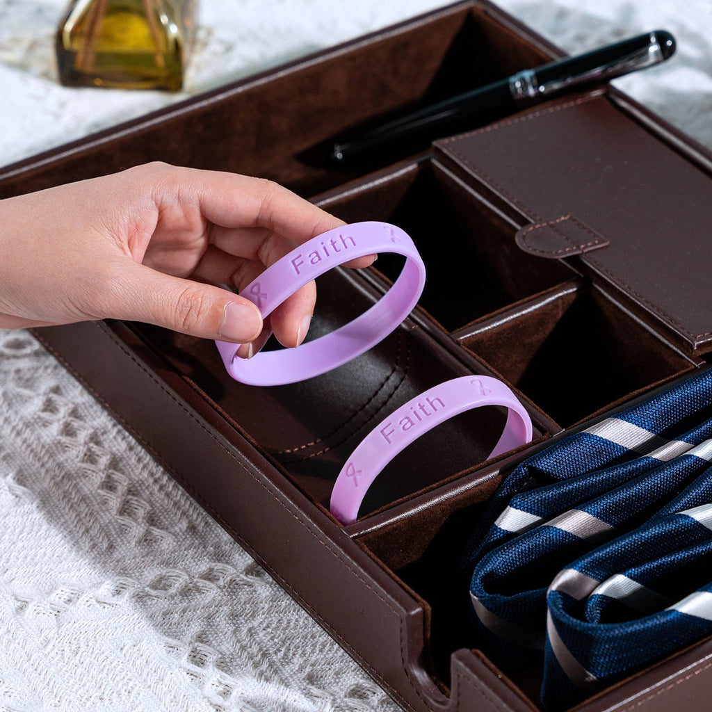 Lavender Silicone Bracelets The Awareness Company