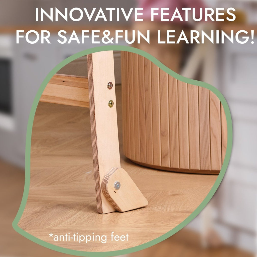 Learning Tower: Foldable Step Stool for Toddlers - Beige Goodevas B2B