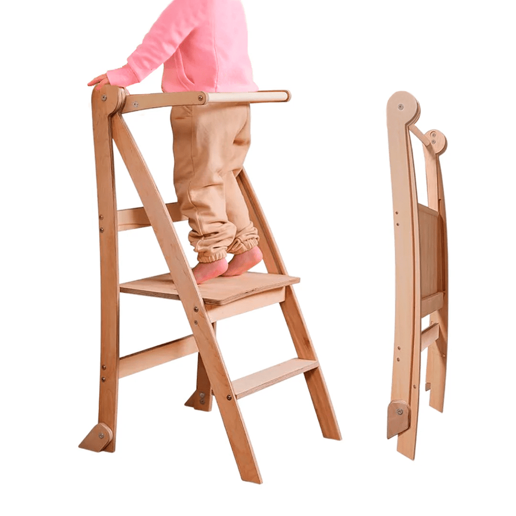 Learning Tower: Foldable Step Stool for Toddlers - Beige Goodevas B2B