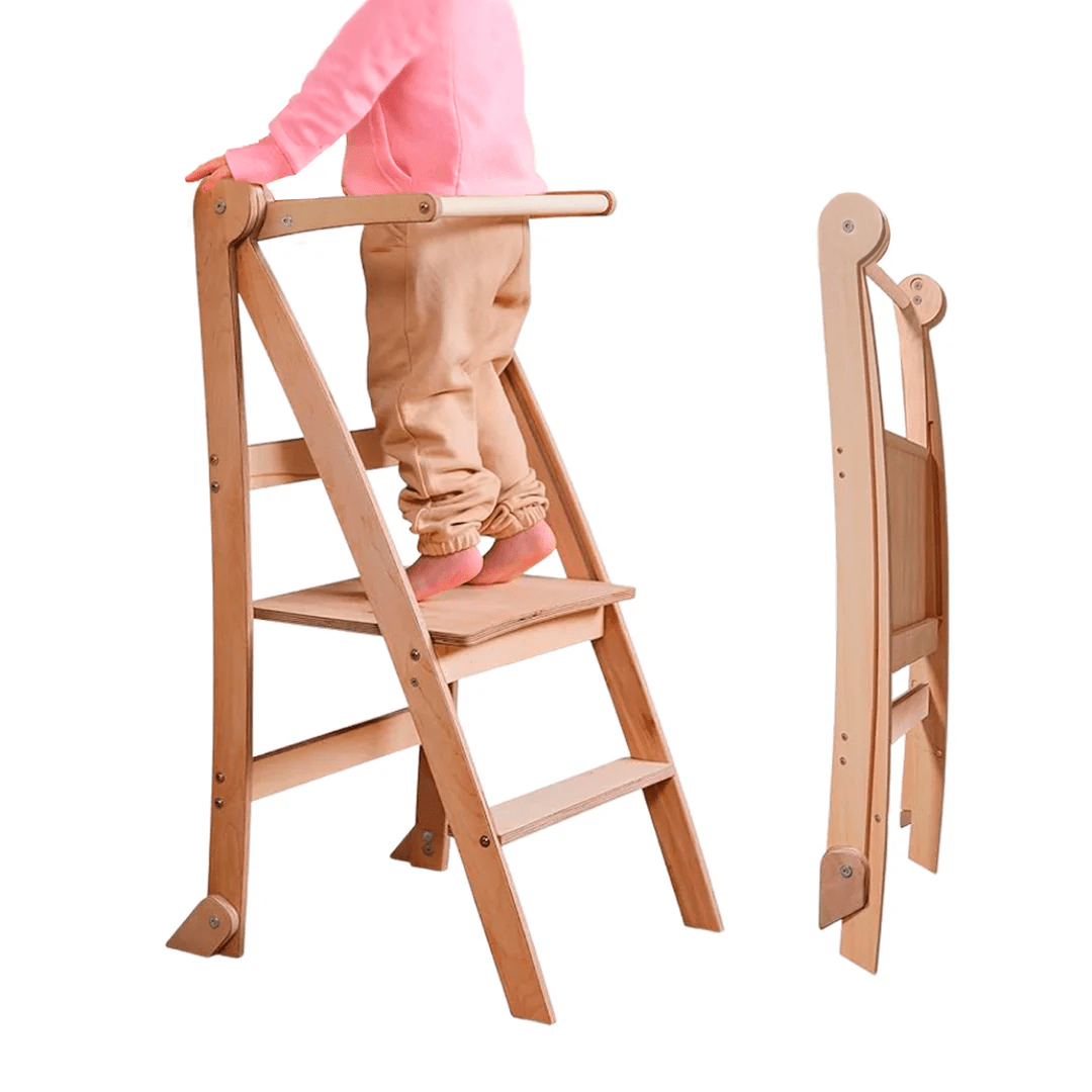 Learning Tower: Foldable Step Stool for Toddlers - Beige Goodevas B2B