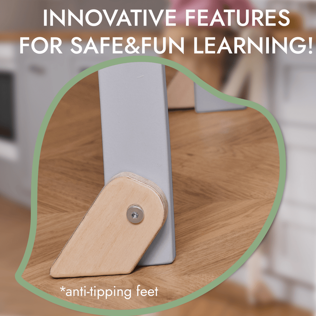 Learning Tower: Foldable Step Stool for Toddlers - Gray Goodevas B2B