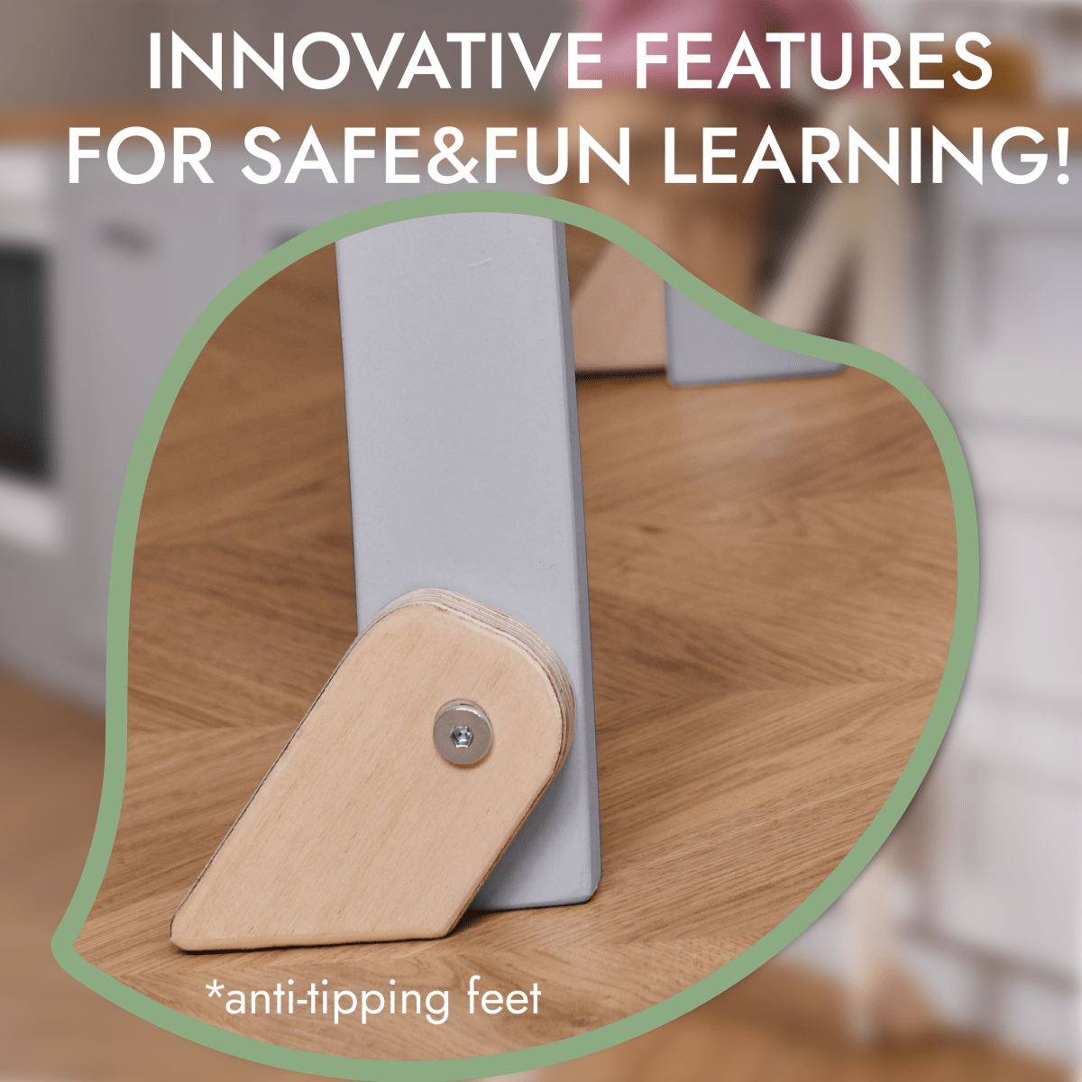 Learning Tower: Foldable Step Stool for Toddlers - Gray Goodevas B2B
